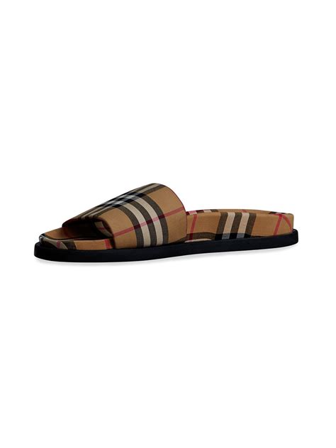 replica burberry flip flops|Burberry vintage slides.